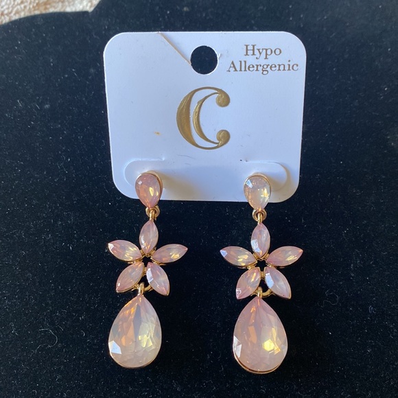 Charming Charlie, Pink Light Dangling Earrings, Beautiful ( Hermoso)❤️💜🧡🔥❣️💚 - Picture 2 of 5